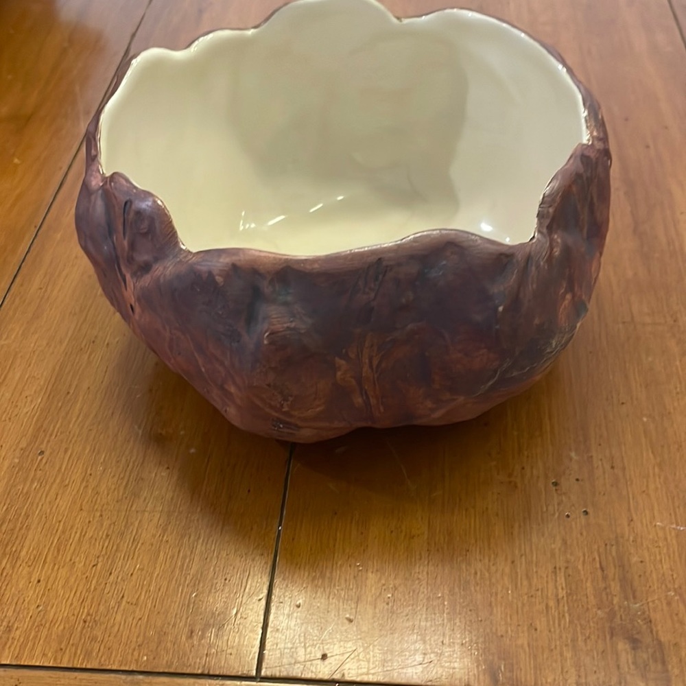 Terra Firma signed all purpose decorative or serving bowl. One of a kind.